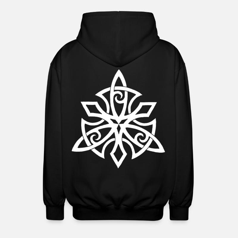 Ailes vikings blanches - Veste à capuche unisexe - noir