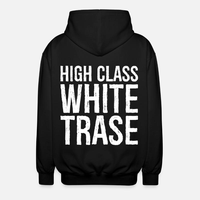 Trase blanche de grande classe - Veste à capuche unisexe - noir