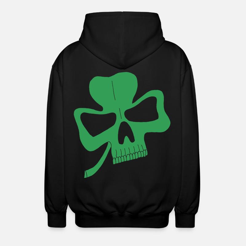 Crâne de trèfle - Veste à capuche unisexe - noir