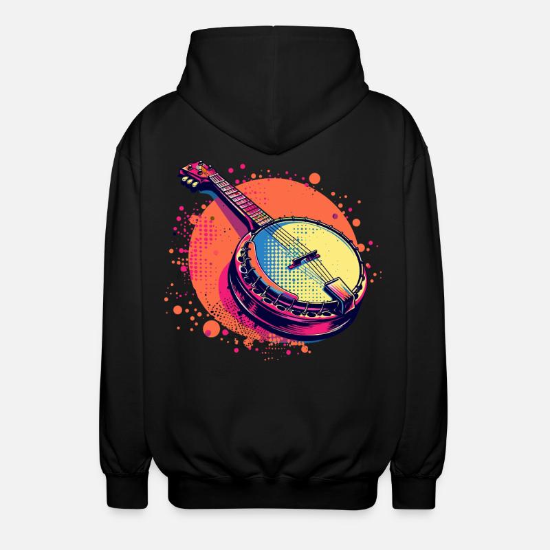 Banjo Comic Look - Unisex Kapuzenjacke - Schwarz