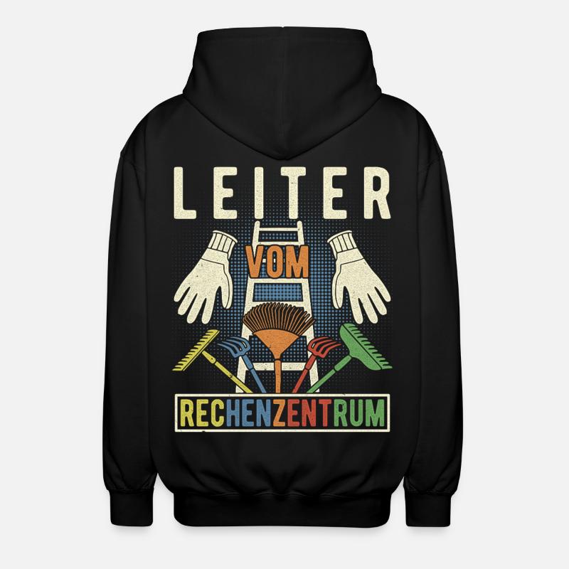 Leiter Vom Rechenzentrum Gärtner Hobbygärtner - Unisex Kapuzenjacke - Schwarz