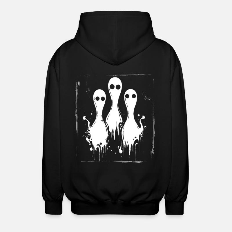 Quilles de bowling Halloween - Veste à capuche unisexe - noir