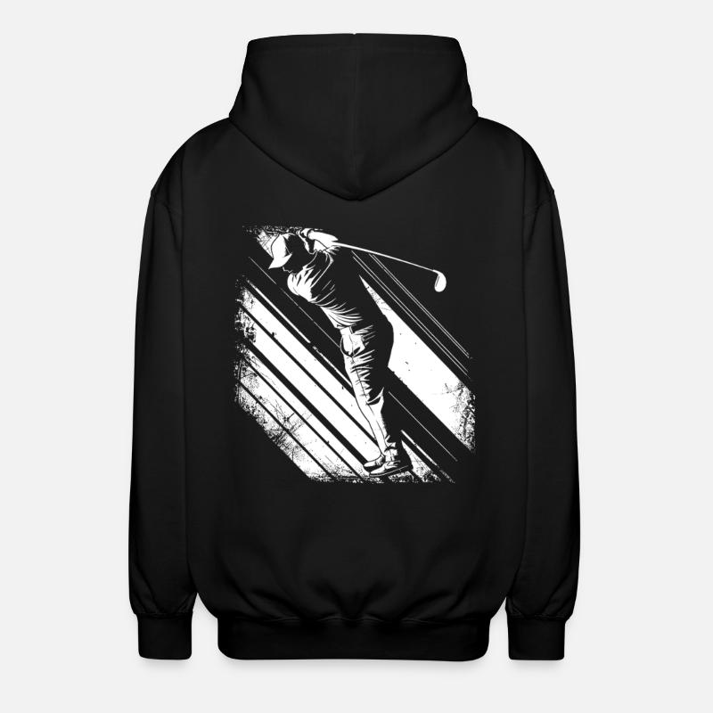 Graphique du golfeur - Veste à capuche unisexe - noir