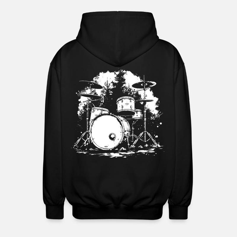 Percussion - Unisex Hooded Jacket - black