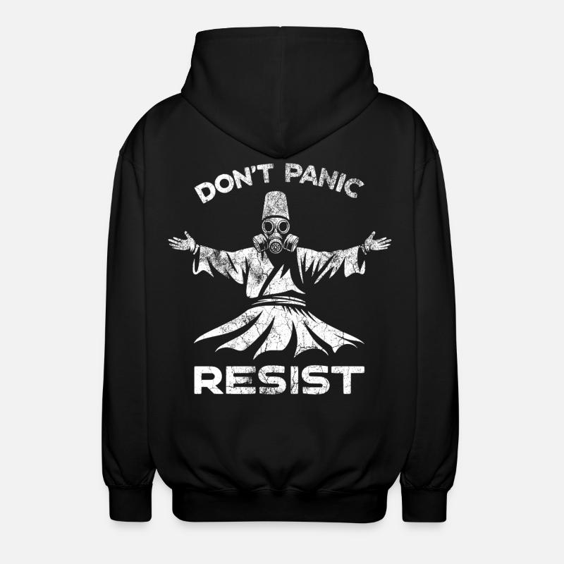 Widersteht - Unisex Kapuzenjacke - Schwarz