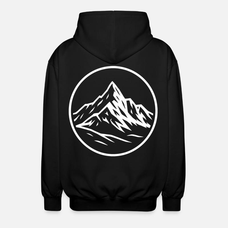 Großglockner - Unisex Kapuzenjacke - Schwarz