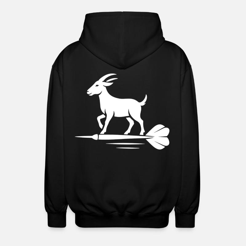 Bock auf Dart - Unisex Kapuzenjacke - Schwarz