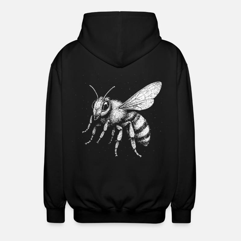Eine Biene - Unisex Kapuzenjacke - Schwarz