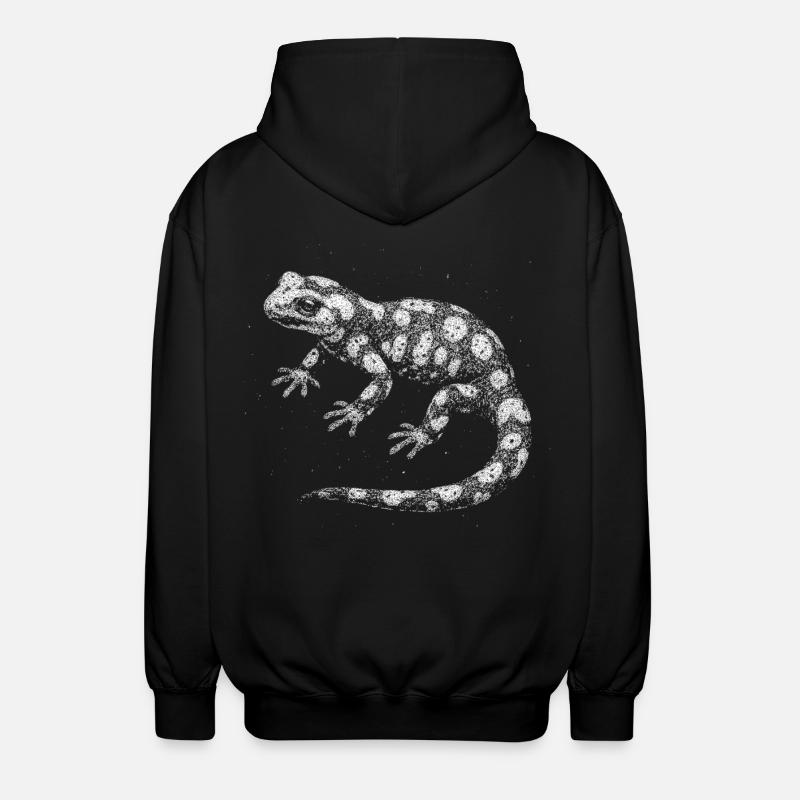 Feuersalamander - Unisex Kapuzenjacke - Schwarz