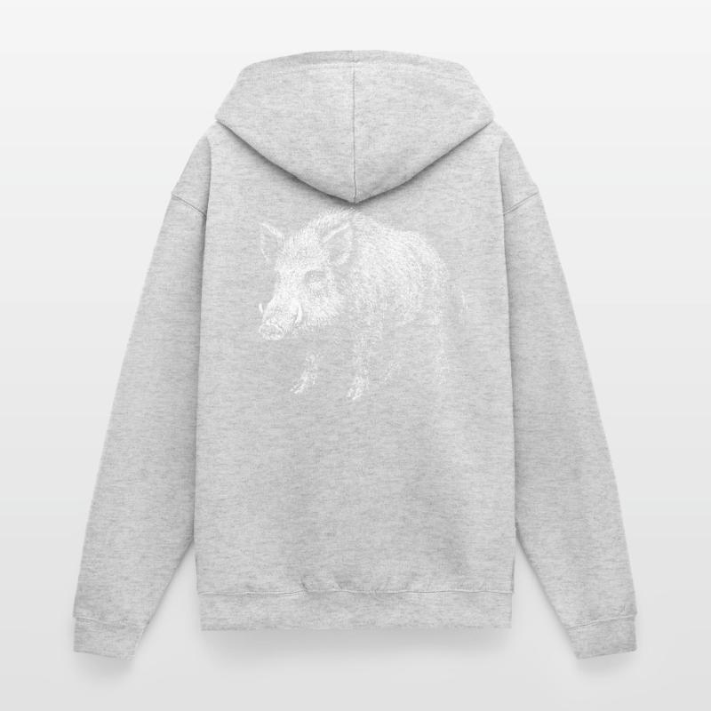 Dzik Rozpinana bluza z kapturem unisex