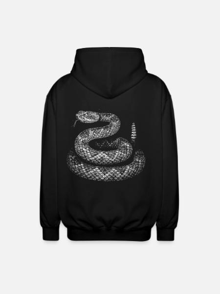 Snake - Unisex Hooded Jacket - black