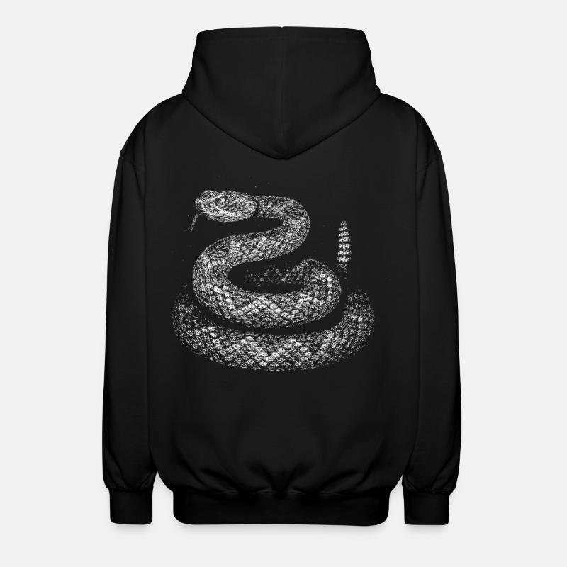Snake - Unisex Hooded Jacket - black