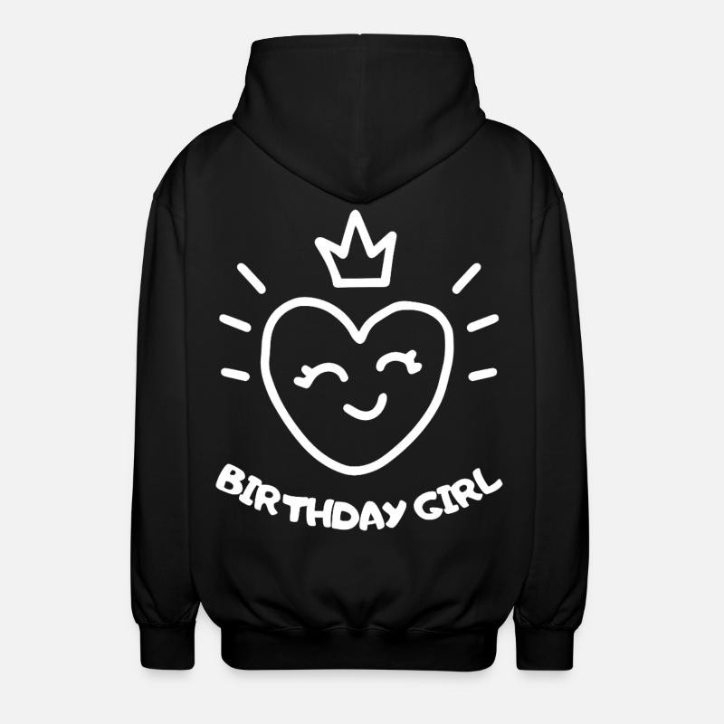 AnniversaireFilleCoeur - Veste à capuche unisexe - noir