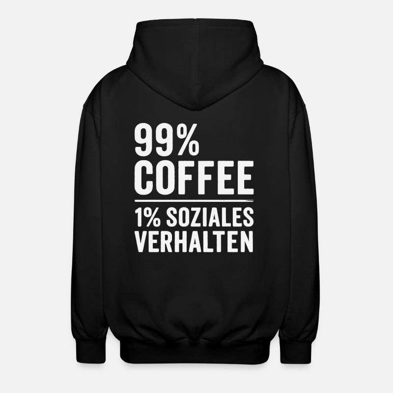 99 % Café - Veste à capuche unisexe - noir