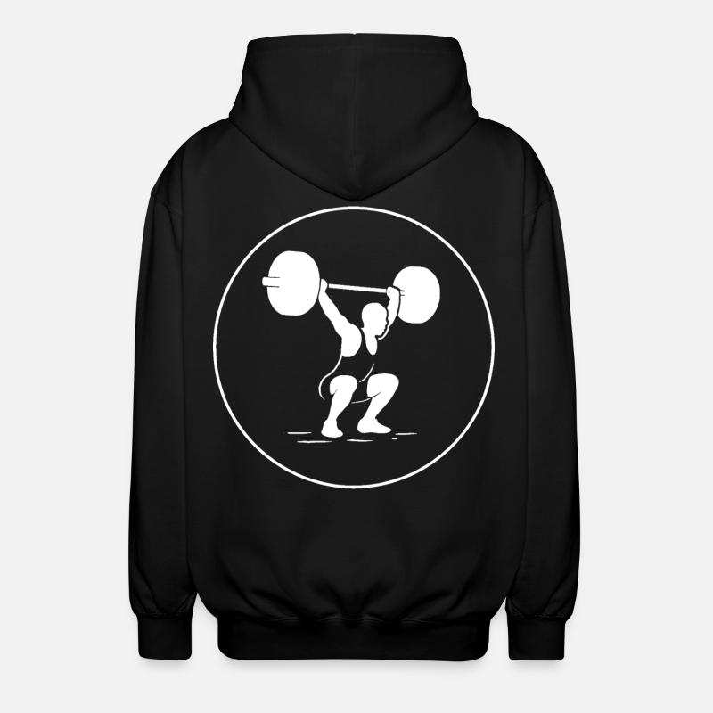 Forts, propres, précis, haltérophiles - Veste à capuche unisexe - noir