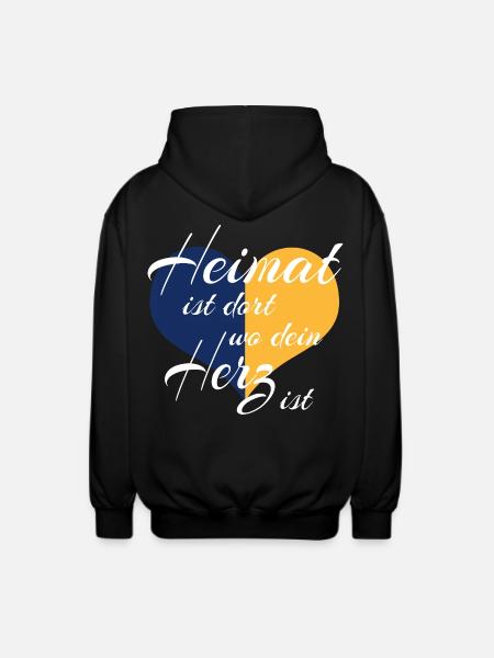 - Upper Lusatia - Unisex Hooded Jacket - black