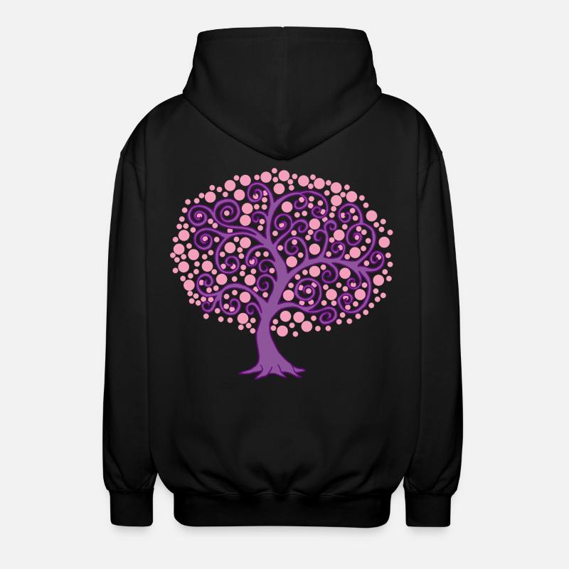 Nature en fleur - Veste à capuche unisexe - noir