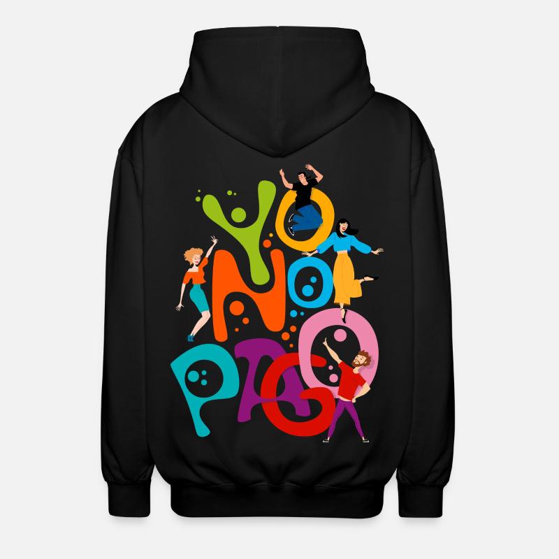 I don't pay - Unisex Hooded Jacket - black