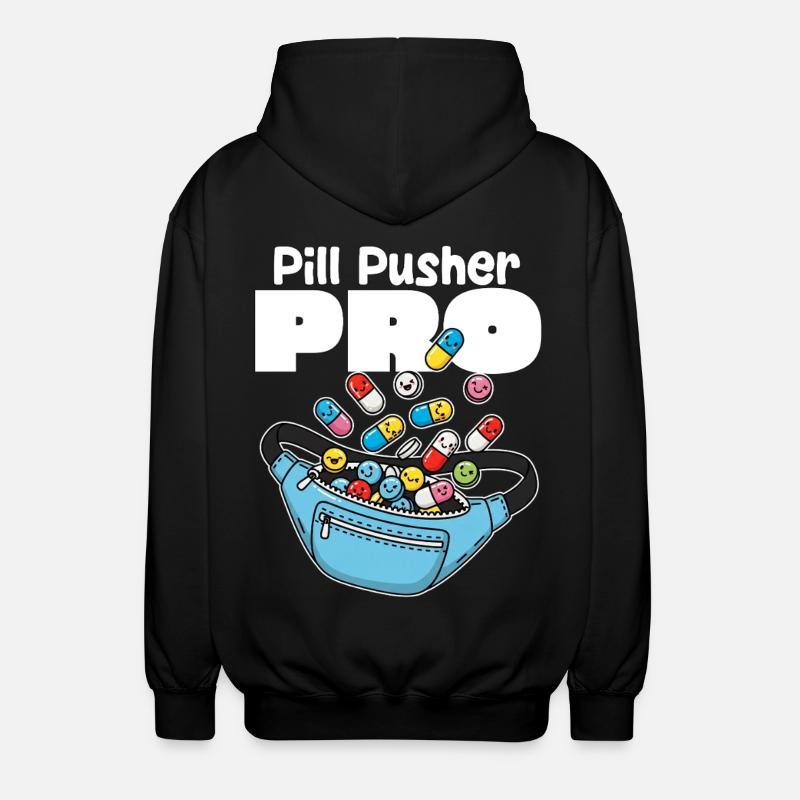 PILUL PUSHER PRO - CADEAU D’INFIRMIÈRE - Veste à capuche unisexe - noir