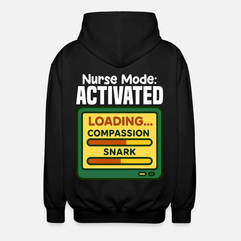KRANKENSCHWESTER-MODUS AKTIVIERT - SCHWESTER-GESCHENK - Unisex Kapuzenjacke - Schwarz