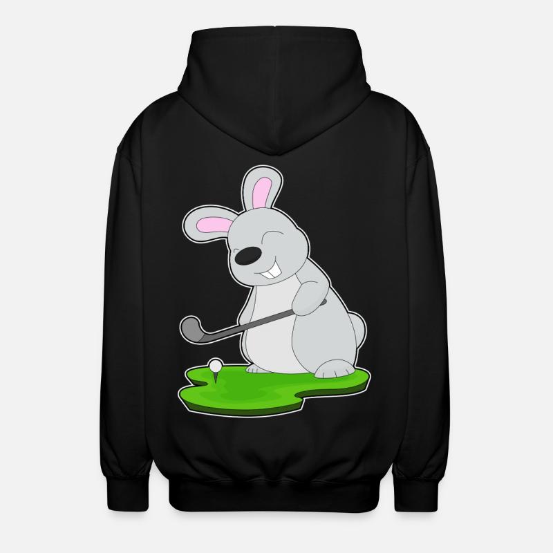 Hase Golf Golfschläger - Unisex Kapuzenjacke - Schwarz