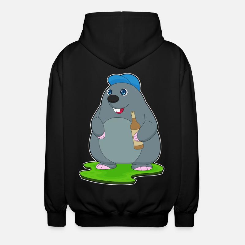 Bouteille de bière Mole - Veste à capuche unisexe - noir