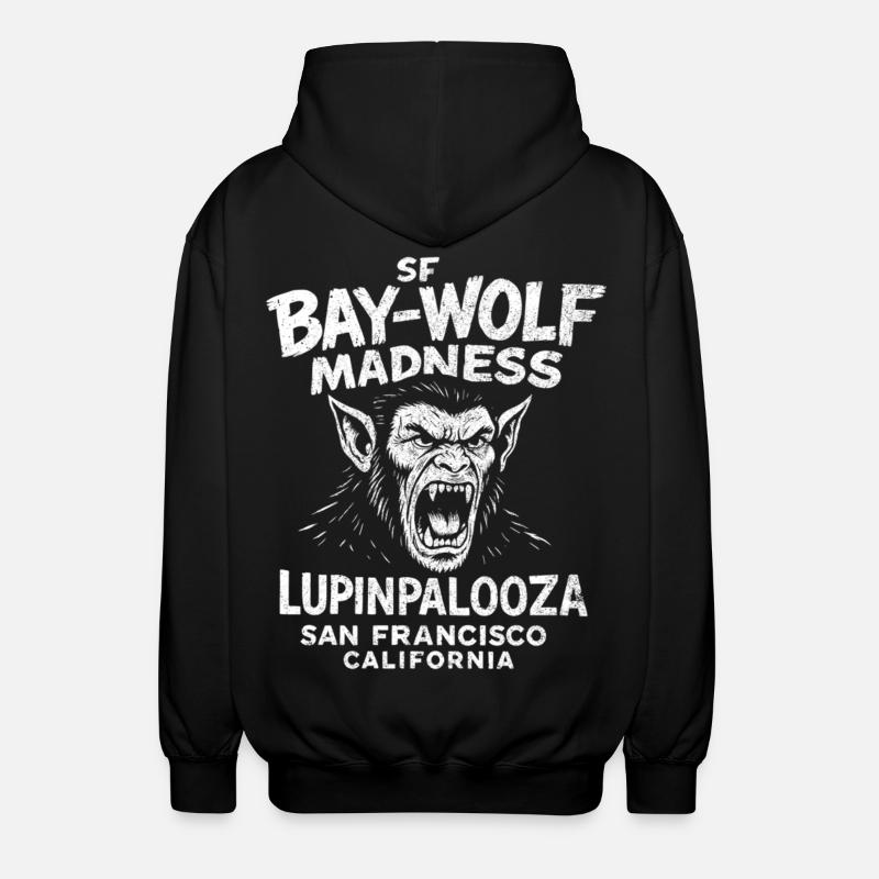 SF Bay Wolf Madness Werwolf - Unisex Kapuzenjacke - Schwarz