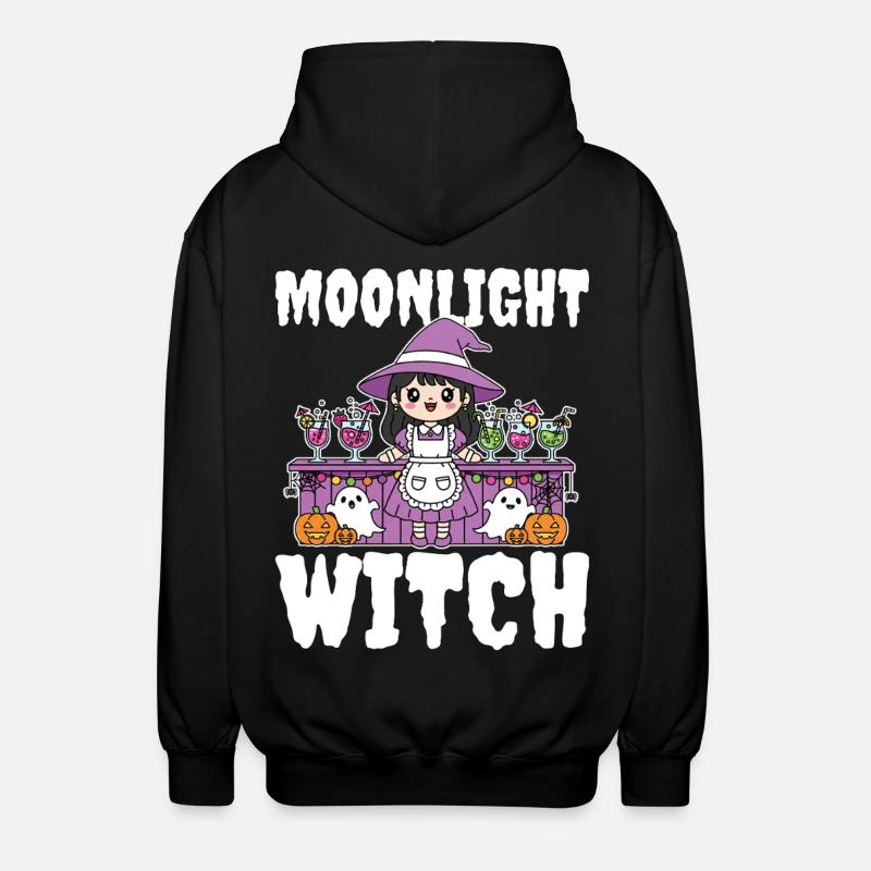 MOONLIGHT WITCH - WITCH HALLOWEEN - Unisex Kapuzenjacke - Schwarz