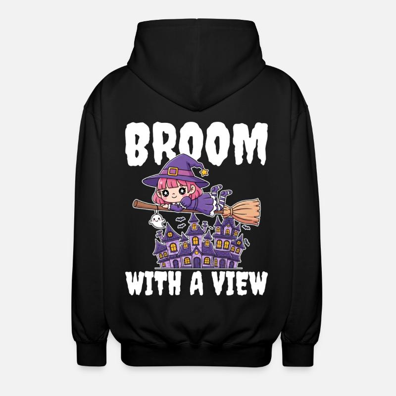 BALAI AVEC VUE - WITCH HALLOWEEN - Veste à capuche unisexe - noir