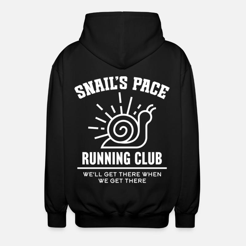 Snail's Pace Running Club - Unisex Hooded Jacket - black