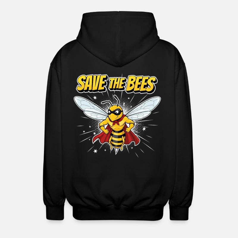 Devise du héros de l’abeille comique - Veste à capuche unisexe - noir