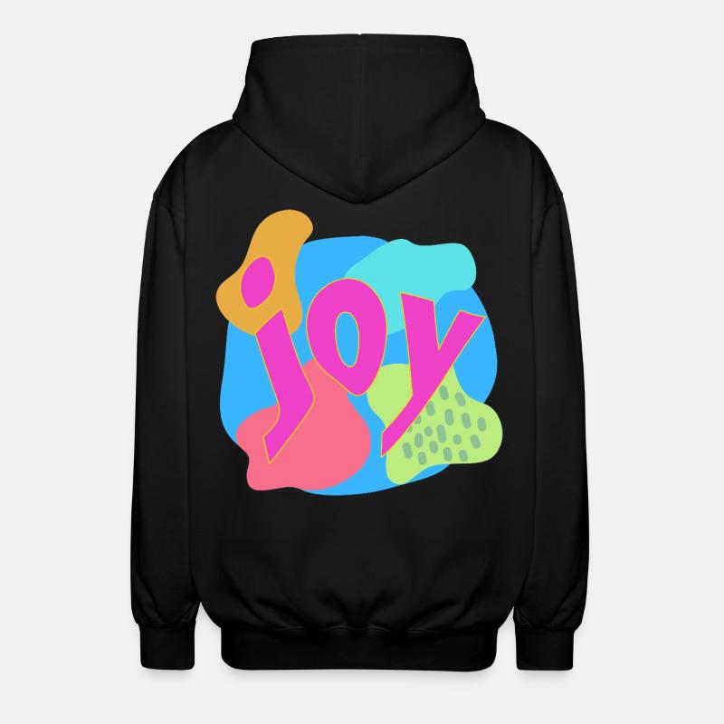 Lebendige Joy-Expression im Pop-Art-Stil - Unisex Kapuzenjacke - Schwarz