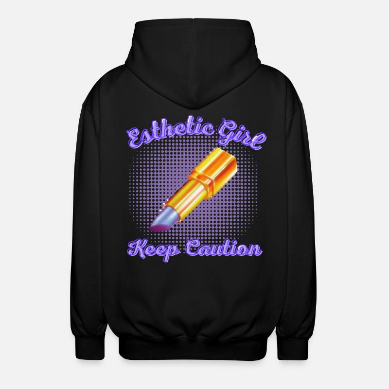 Kriegen Sie Ihren Graffiti-Lippenstift - Unisex Kapuzenjacke - Schwarz