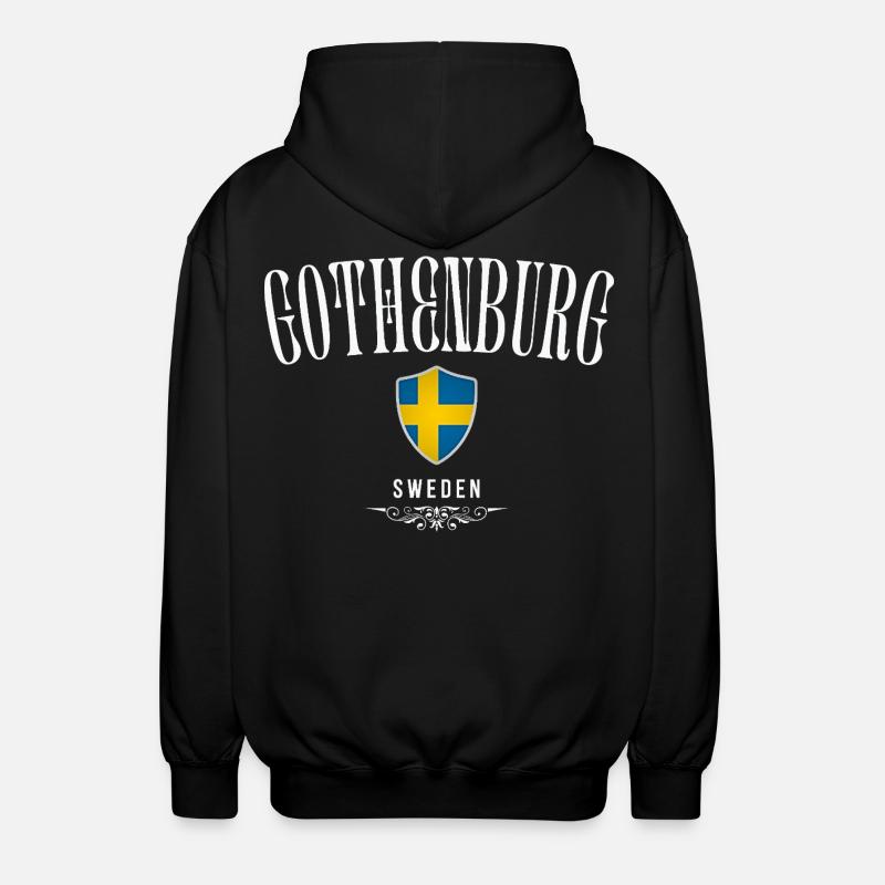 Maître Göteborg, Göteborg, Suède - Veste à capuche unisexe - noir