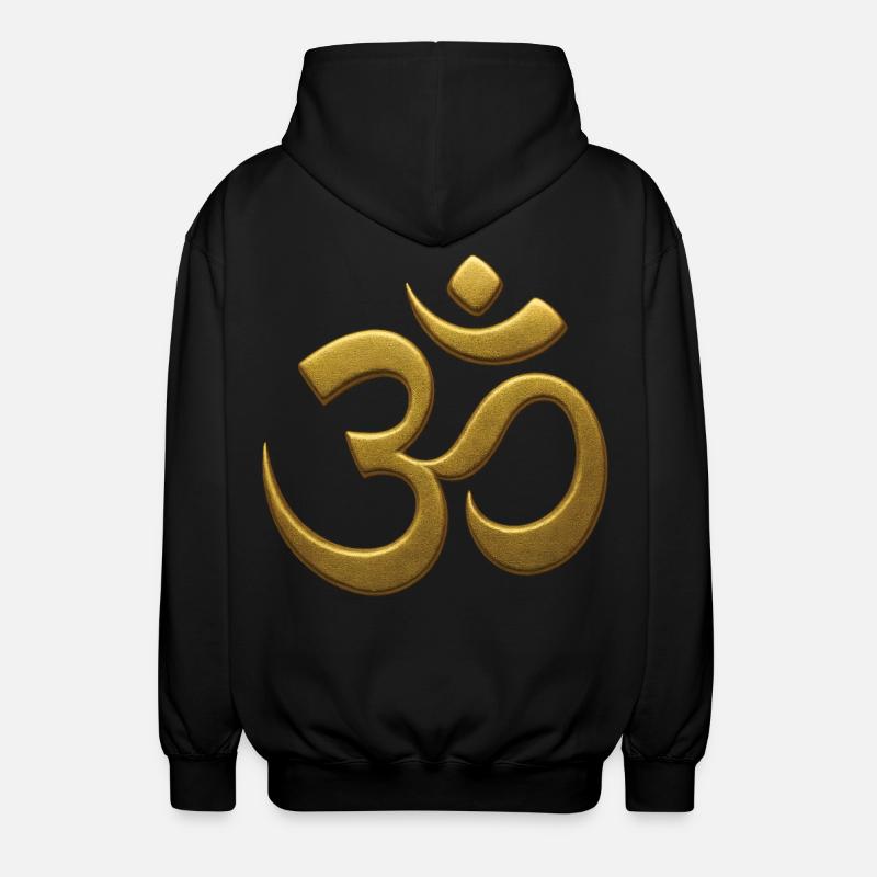 Om Mindfulness Affirmation Conscience spirituelle - Veste à capuche unisexe - noir