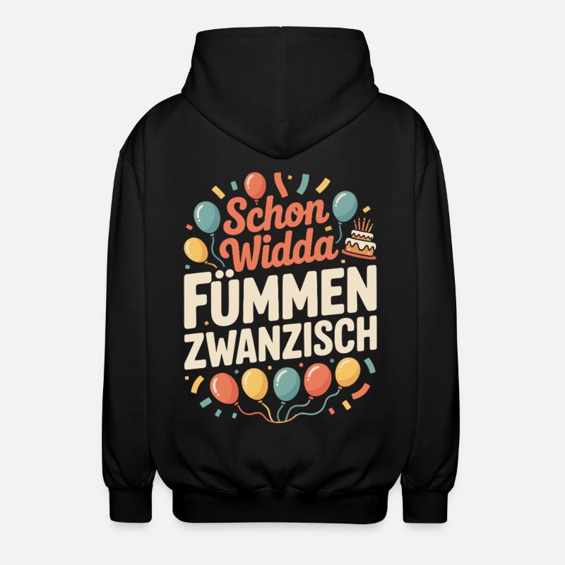 Already Widda Fümmen Zwanzisch 50th birthday - Unisex Hooded Jacket - black
