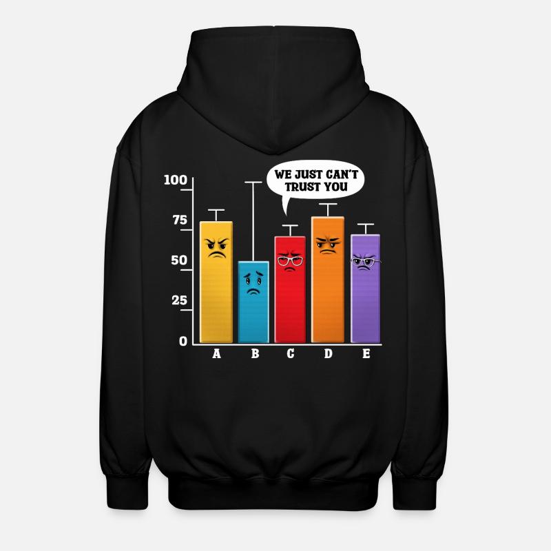 Data Science Analysis - Unisex Hooded Jacket - black