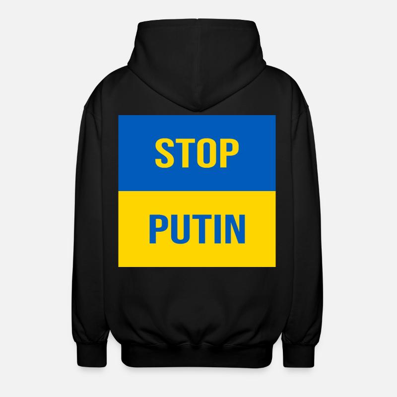 ARRÊTEZ POUTINE - Veste à capuche unisexe - noir