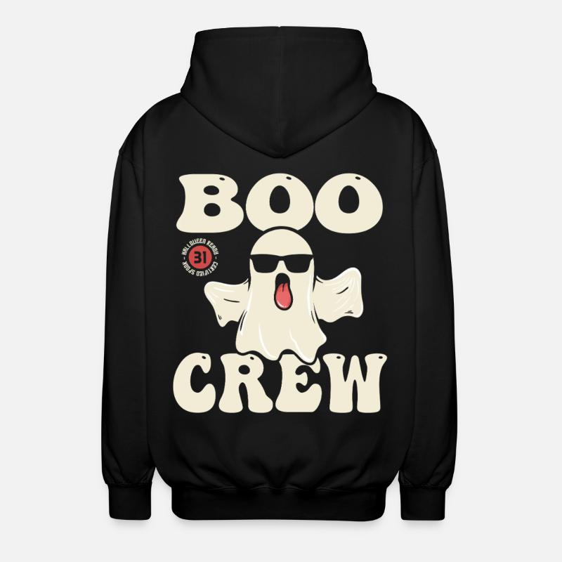 Creative Ghost Hoodie Design - Unisex Hooded Jacket - black