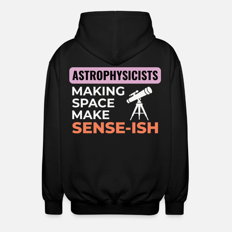 Science de l’espace Humour Design - Veste à capuche unisexe - noir