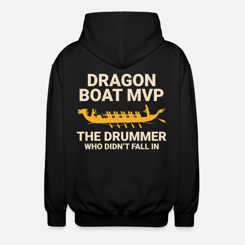 Champion de course de bateaux-dragons - Veste à capuche unisexe - noir