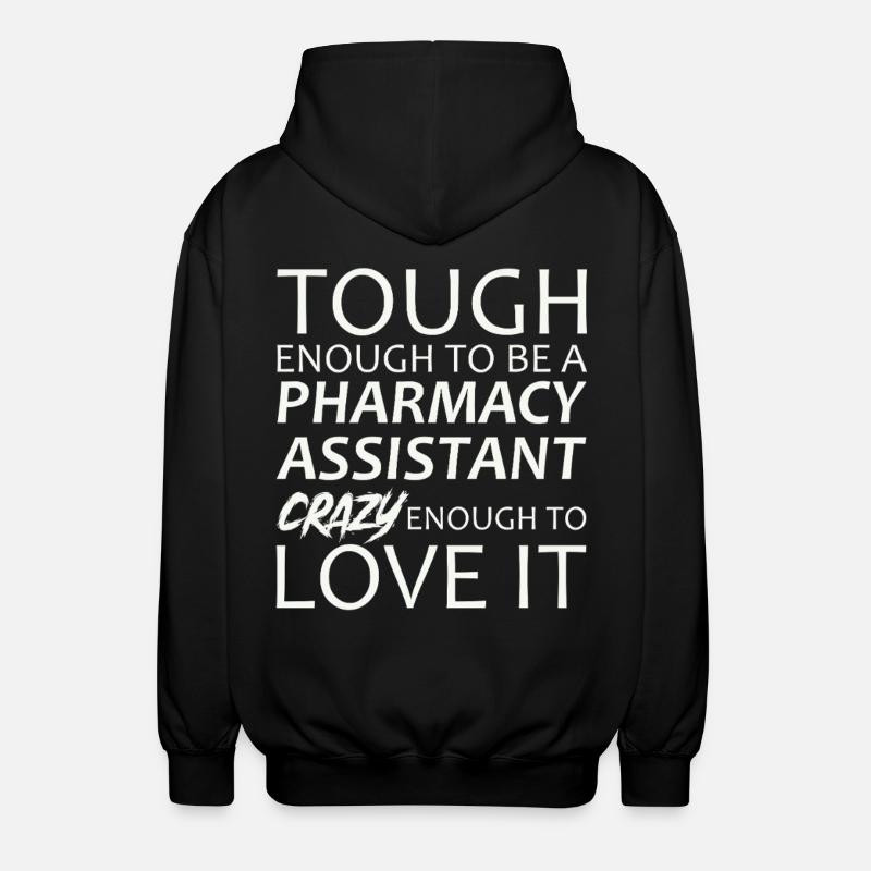 Assistante en pharmacie Crazy - Veste à capuche unisexe - noir