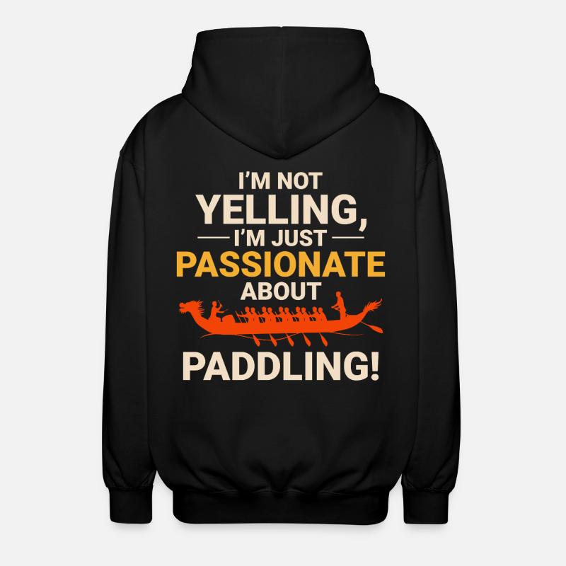 Équipage de course de bateaux-dragons - Veste à capuche unisexe - noir