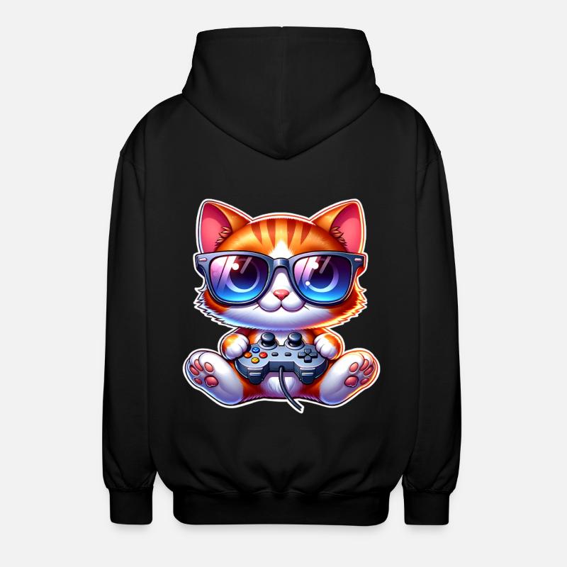 Chat de jeu - Veste à capuche unisexe - noir