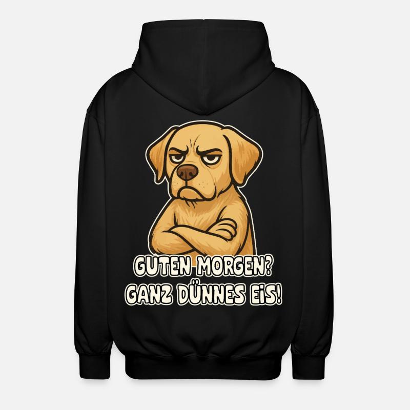Sarkastischer Hund Labrador - Unisex Kapuzenjacke - Schwarz