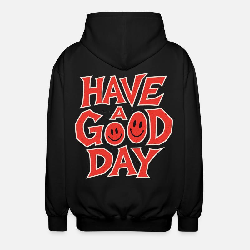 Impression de motivation sourire édifiant - Veste à capuche unisexe - noir