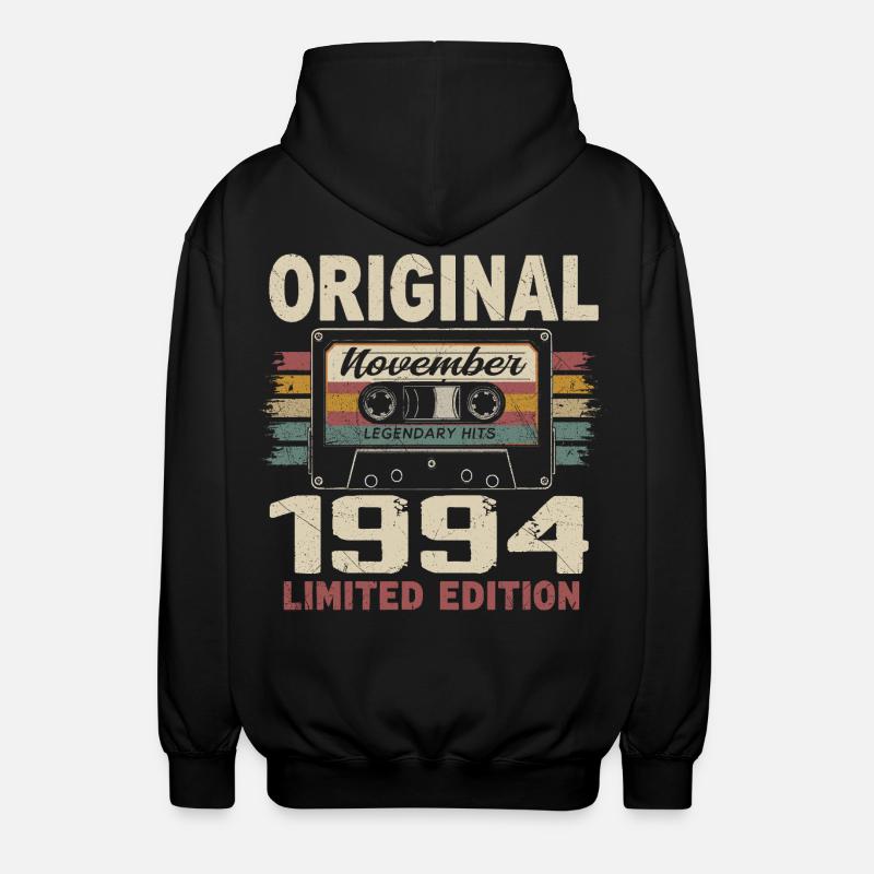 November 1994 Geschenk November 1994 - Unisex Kapuzenjacke - Schwarz