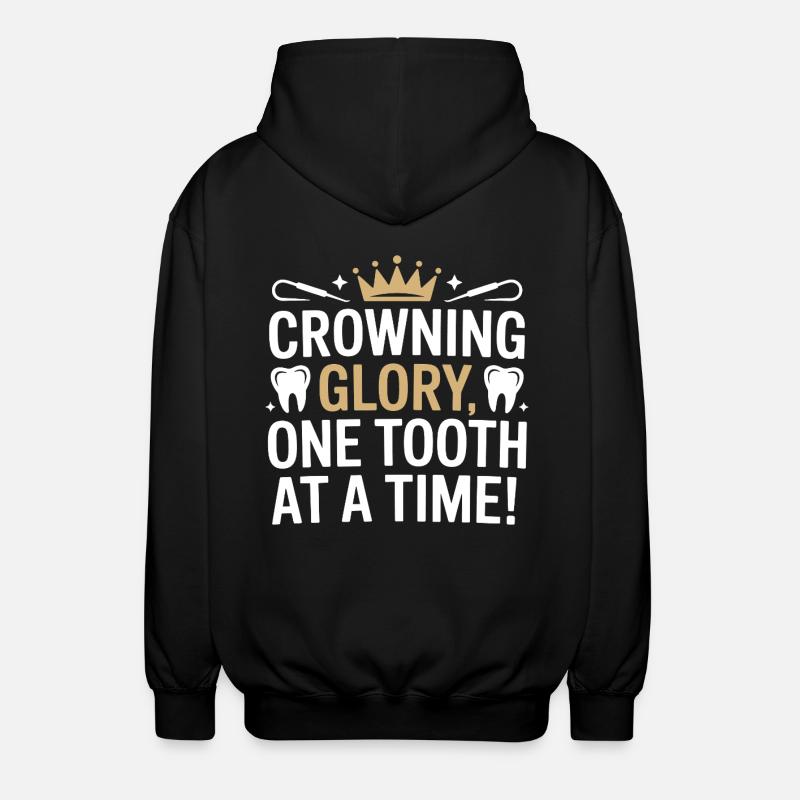 Dental Lab Technician Bridge Design  - Unisex Hooded Jacket - black