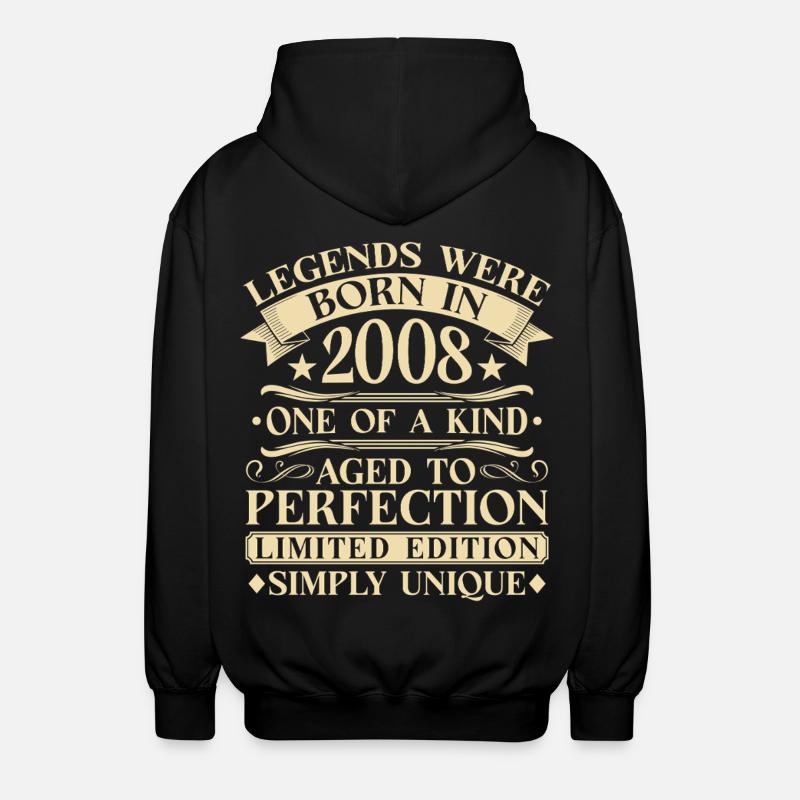 18ème Anniversaire Millésime 2008 - Veste à capuche unisexe - noir