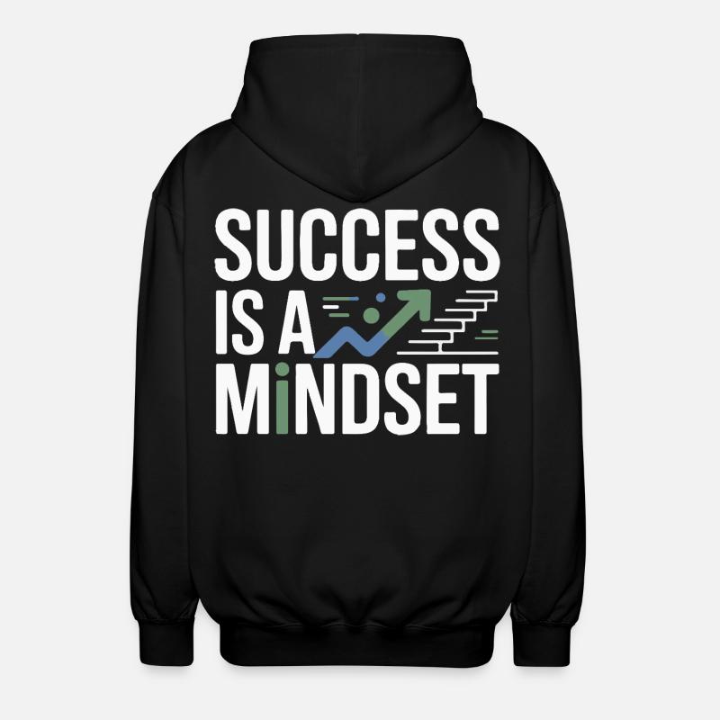 Success is a mindset - Unisex Hooded Jacket - black